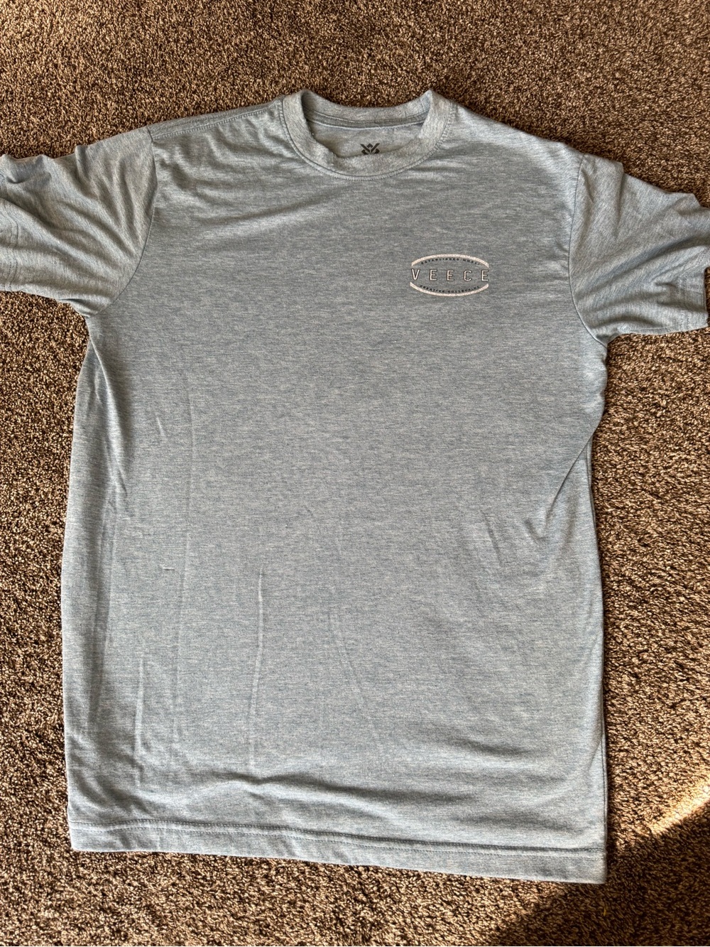 Men's Crew Neck Short Sleeve Shirt - blue color